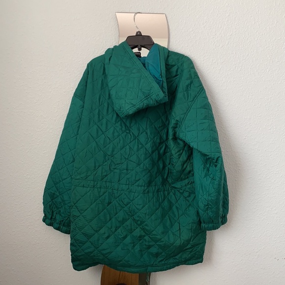 Vintage oversized silk quilted jacket - Picture 3 of 3